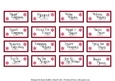 Flourish Christmas Sentiment Tiles in Red