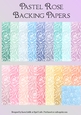 Pastel Rose Backing Papers
