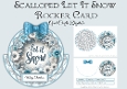 Scalloped Let It Snow Rocker Card