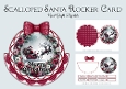 Scalloped Merry Christmas Santa Rocker Card