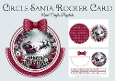 Circle Merry Christmas Santa Rocker Card