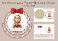 1st Christmas Puppy Rocker Card