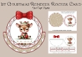 1st Christmas Reindeer Rocker Card