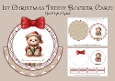 1st Christmas Teddy Rocker Card