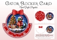 Christmas Gator Rocker Card