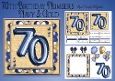 Milestone Birthday Navy & Gold 70th