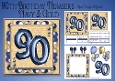Milestone Birthday Navy & Gold 90th