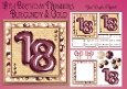 Milestone Birthday Burgundy & Gold 18h