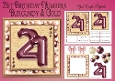Milestone Birthday Burgundy & Gold 21st