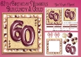 Milestone Birthday Burgundy & Gold 60th