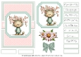 Whimsical Cats Card Base & Topper Kit 2 - 5x7