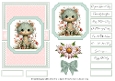Whimsical Cats Card Base & Topper Kit 4 - 5x7
