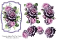 Framed 3D Decoupage Roses Sheet 5