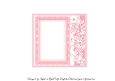 Lace Edged Peach Rose Insert