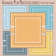Summer Fun 1 Embossed Effect Backgrounds