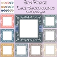Bon Voyage Lace Backgrounds & Matching Bows