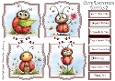 Cute Ladybird Toppers & Sentiments Kit 2