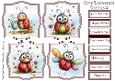 Cute Ladybird Toppers & Sentiments Kit 4