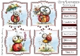 Cute Ladybird Toppers & Sentiments Kit 5