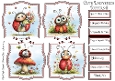 Cute Ladybird Toppers & Sentiments Kit 6
