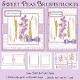 Brushstrokes Sweet Peas Mini Kit - 6x6 & 5x7 Cards