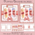 Brushstrokes Poppies Mini Kit - 6x6 & 5x7 Cards
