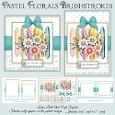 Brushstrokes Pastel Florals Mini Kit - 6x6 & 5x7 Cards