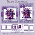Fruity Cupcakes 10 Mini Kit 5x7 & 6x6 Cards