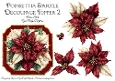 Poinsettia Sparkle Decoupage 2 Topper