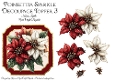 Poinsettia Sparkle Decoupage 3 Topper