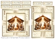 The Nativity 3 Card Fronts & Sentiments - 6x6 & 5x7