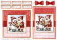 Cute Santa and Snowman 6 Card Fronts & Sentiments - 6x6 & 5x7