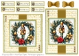 Deck the Halls 3 Card Fronts & Sentiments - 6x6 & 5x7