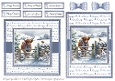 Highland Cow & Robin 1 Card Fronts & Sentiments - 6x6 & 5x7