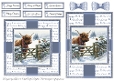 Highland Cow & Robin 2 Card Fronts & Sentiments - 6x6 & 5x7