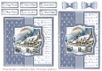 Christmas Cottage 1 Card Fronts & Sentiments - 6x6 & 5x7