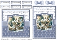 Christmas Cottage 2 Card Fronts & Sentiments - 6x6 & 5x7