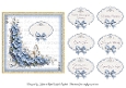 Blue Blossom One Layer Card Front Kit