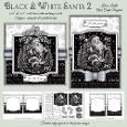 Black & White Santa Mini Kit 2 6x6 & 5x7 Cards