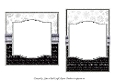 Black & White Santa 1,2,3,4 Inserts - 6x6 & 5x7