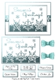 Turquoise Seasons Greetings Cut Out Card Base & Topper Kit