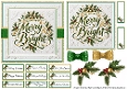 Christmas Greetings 5 Card Base & Topper Kit