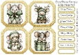 Cute Mices Toppers & Sentiments 2