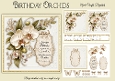 Birthday Orchids Card Base & Topper Kit