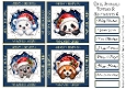 Cute Animals Toppers & Sentiments 4