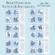 Blue Christmas Toppers & Sentiments Bumper Set