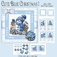 Cute Blue Christmas 1 6x6 Mini Kit