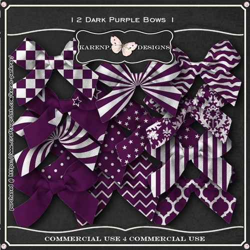 DarkPurpleBows1