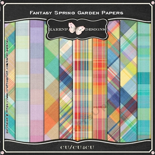 FantasySpringGarden 8inch Papers