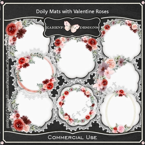 KPD202101c07-DoilyMatsWith ValentineRoses